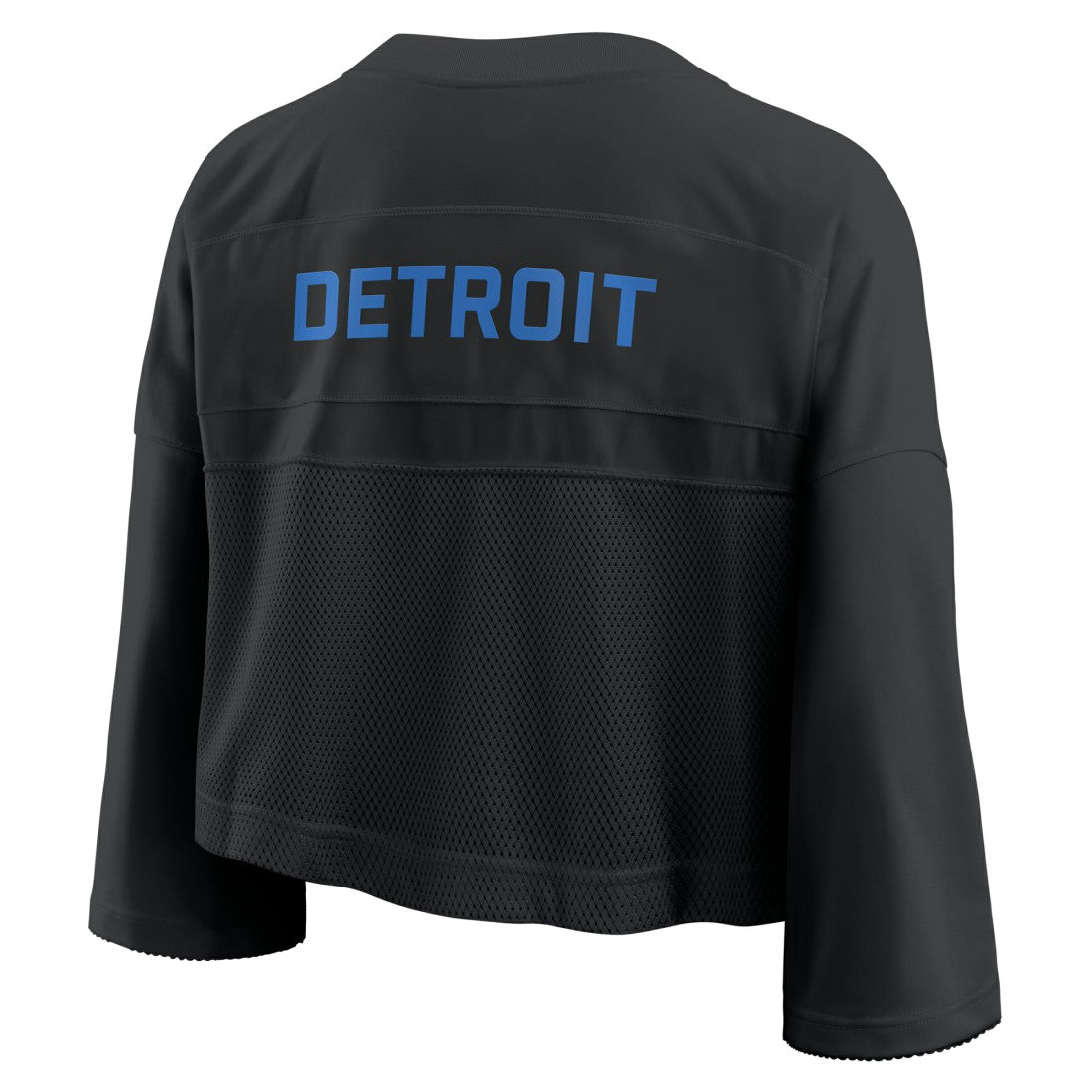Detroit Lions Women's Primetime Cropped Mesh Dri-FIT Fashion Jersey Black - Nike