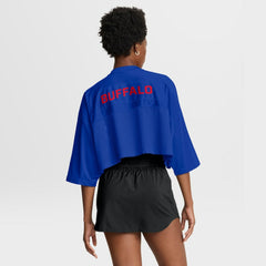 Buffalo Bills Women's Primetime Cropped Mesh Dri-FIT Fashion Jersey Royal - Nike