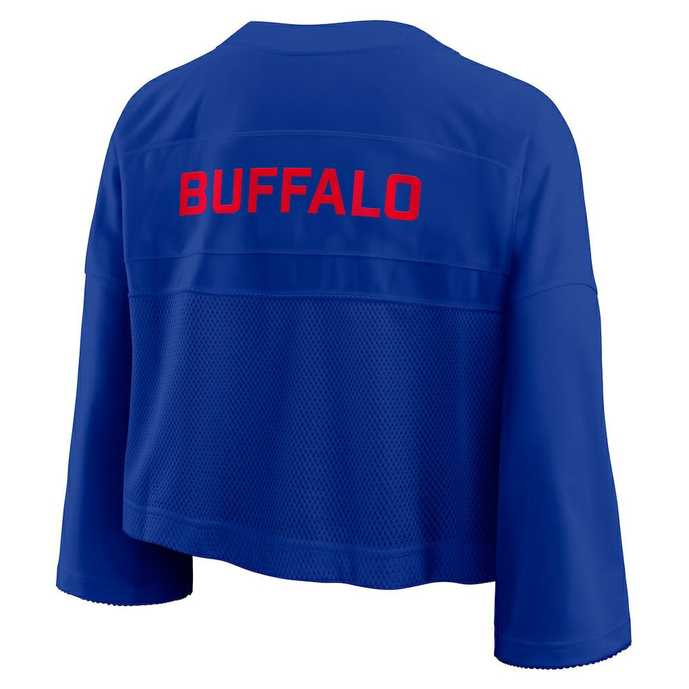 Buffalo Bills Women's Primetime Cropped Mesh Dri-FIT Fashion Jersey Royal - Nike