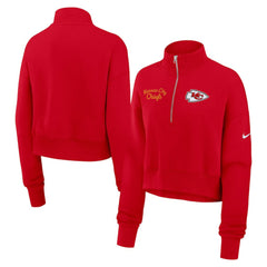 Kansas City Chiefs Women's Primetime Phoenix Half-Zip Sweatshirt Red - Nike