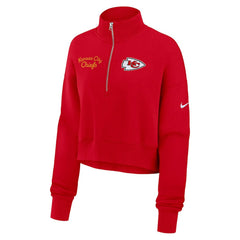 Kansas City Chiefs Women's Primetime Phoenix Half-Zip Sweatshirt Red - Nike