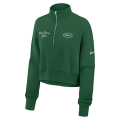 New York Jets Women's Primetime Phoenix Half-Zip Sweatshirt Green - Nike