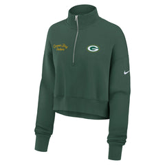 Green Bay Packers Women's Primetime Phoenix Half-Zip Sweatshirt Green - Nike