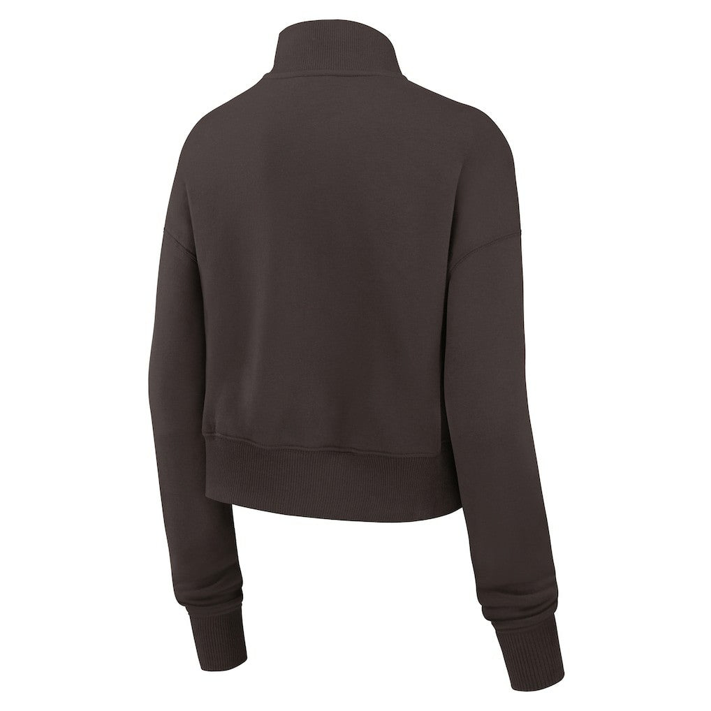 Cleveland Browns Women's Primetime Phoenix Half-Zip Sweatshirt Brown - Nike