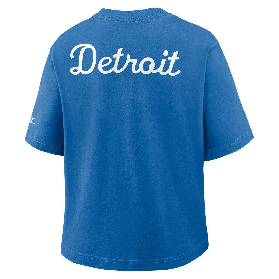 Detroit Lions Women's Rewind Pocket Boxy T-Shirt Blue - Nike