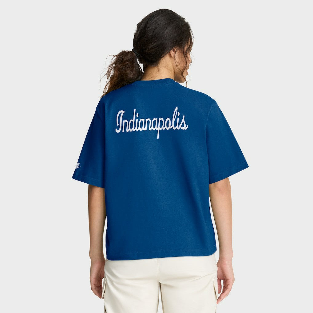 Indianapolis Colts Women's Rewind Pocket Boxy T-Shirt Royal - Nike