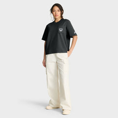Las Vegas Raiders Women's Rewind Pocket Boxy T-Shirt Black - Nike