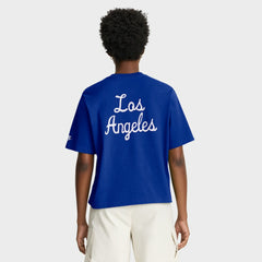 Los Angeles Rams Women's Rewind Pocket Boxy T-Shirt Royal - Nike