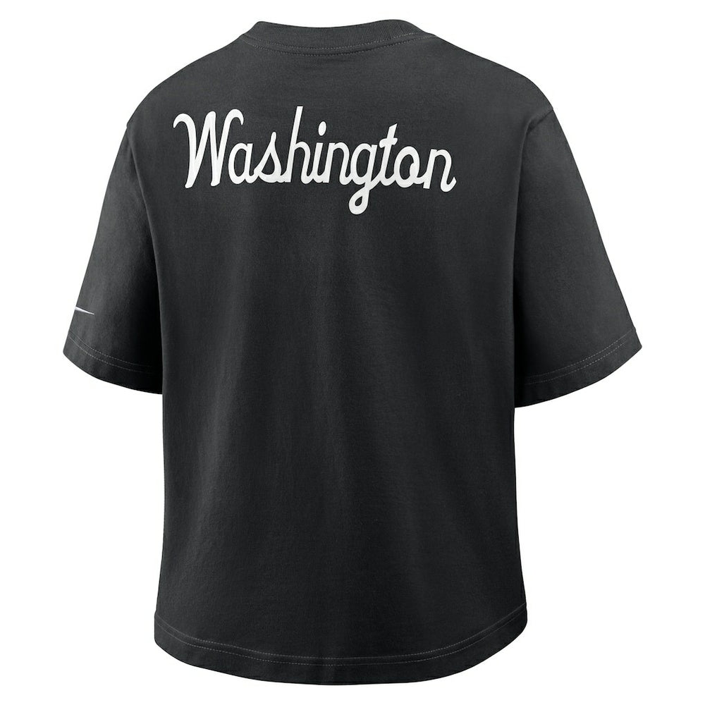 Washington Commanders Women's Rewind Pocket Boxy T-Shirt Black - Nike