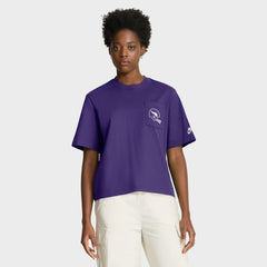 Minnesota Vikings Women's Rewind Pocket Boxy T-Shirt Purple - Nike