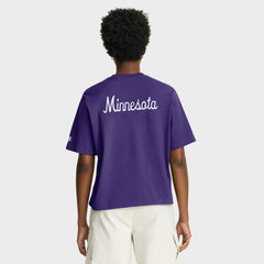 Minnesota Vikings Women's Rewind Pocket Boxy T-Shirt Purple - Nike