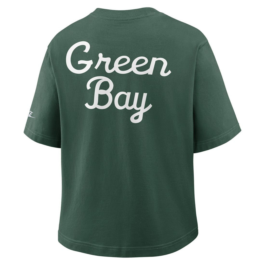 Green Bay Packers Women's Rewind Pocket Boxy T-Shirt Green - Nike