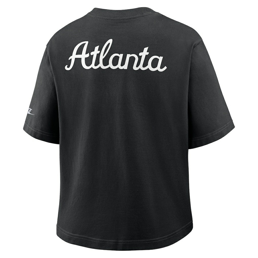 Atlanta Falcons Women's Rewind Pocket Boxy T-Shirt Black - Nike