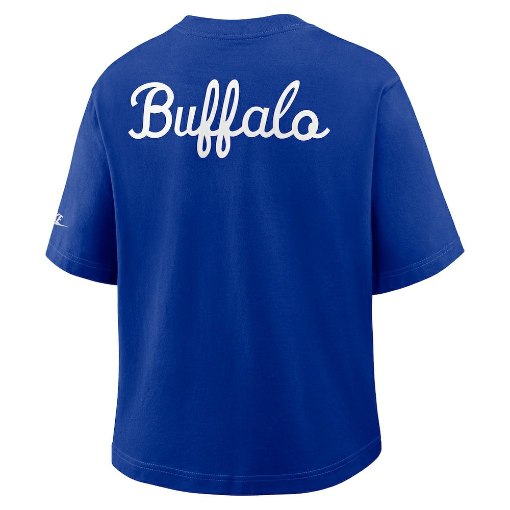 Buffalo Bills Women's Rewind Pocket Boxy T-Shirt Royal - Nike