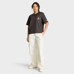 Cleveland Browns Women's Rewind Pocket Boxy T-Shirt Brown - Nike