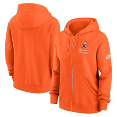 Cleveland Browns Women's Phoenix Rewind Full-Zip Hoodie Orange - Nike