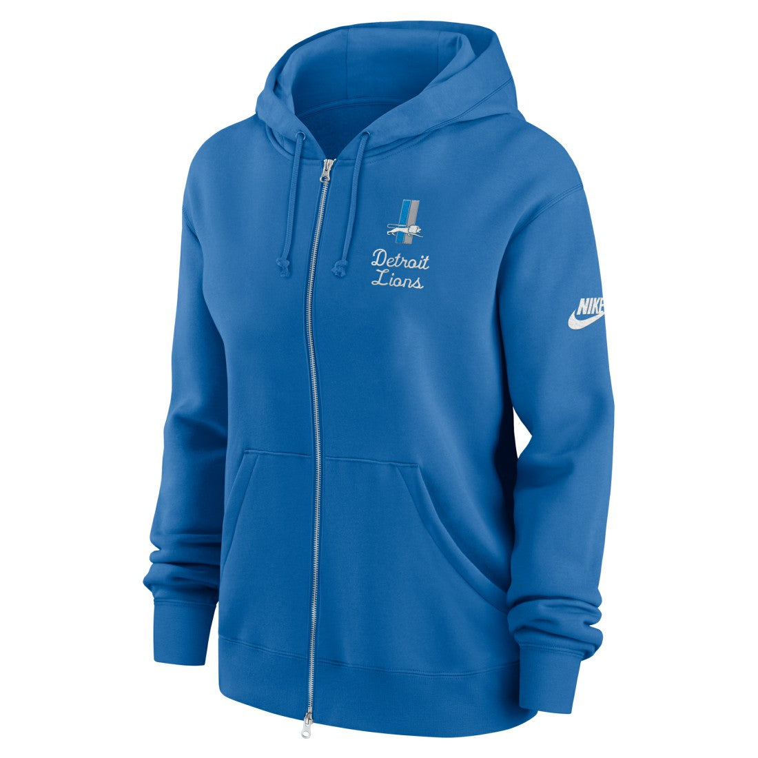 Detroit Lions Women's Phoenix Rewind Full-Zip Hoodie Blue - Nike