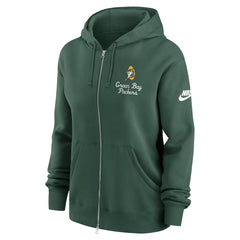 Green Bay Packers Women's Phoenix Rewind Full-Zip Hoodie Green - Nike