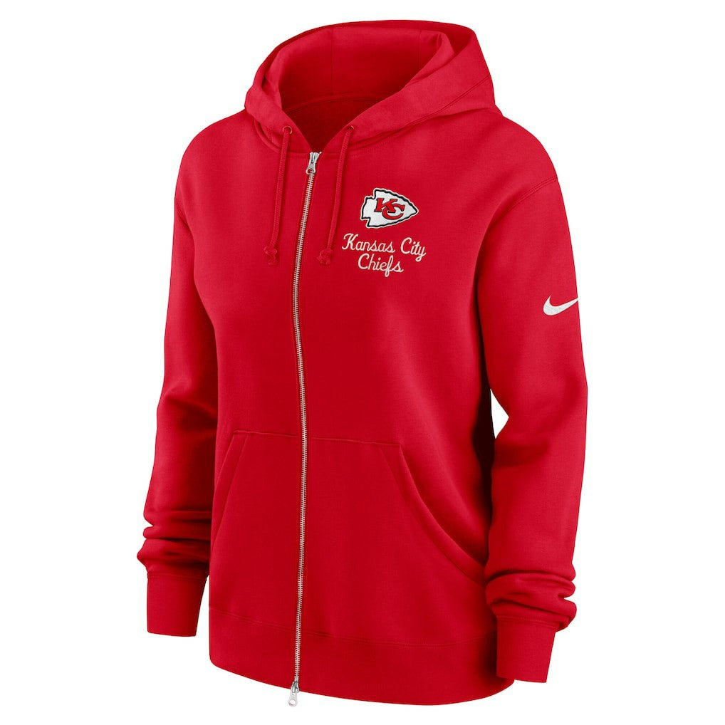 Kansas City Chiefs Women's Phoenix Rewind Full-Zip Hoodie Red - Nike