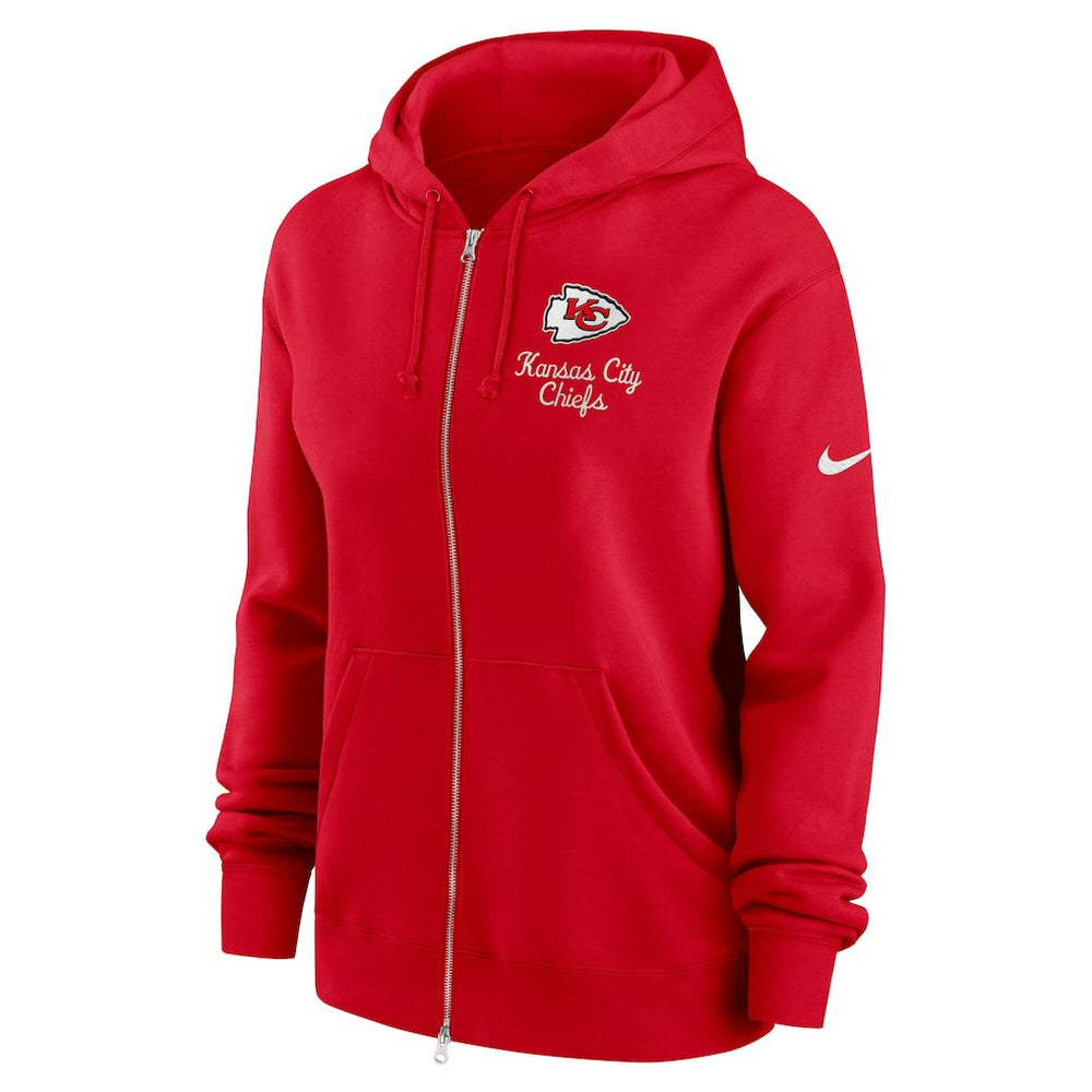Kansas City Chiefs Women's Phoenix Rewind Full-Zip Hoodie Red - Nike