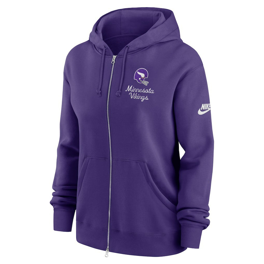 Minnesota Vikings Women's Phoenix Rewind Full-Zip Hoodie Purple - Nike