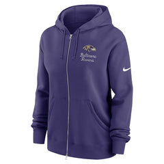 Baltimore Ravens Women's Phoenix Rewind Full-Zip Hoodie Purple - Nike