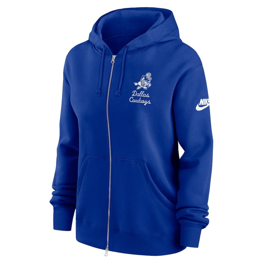 Dallas Cowboys Women's Phoenix Rewind Full-Zip Hoodie Navy - Nike
