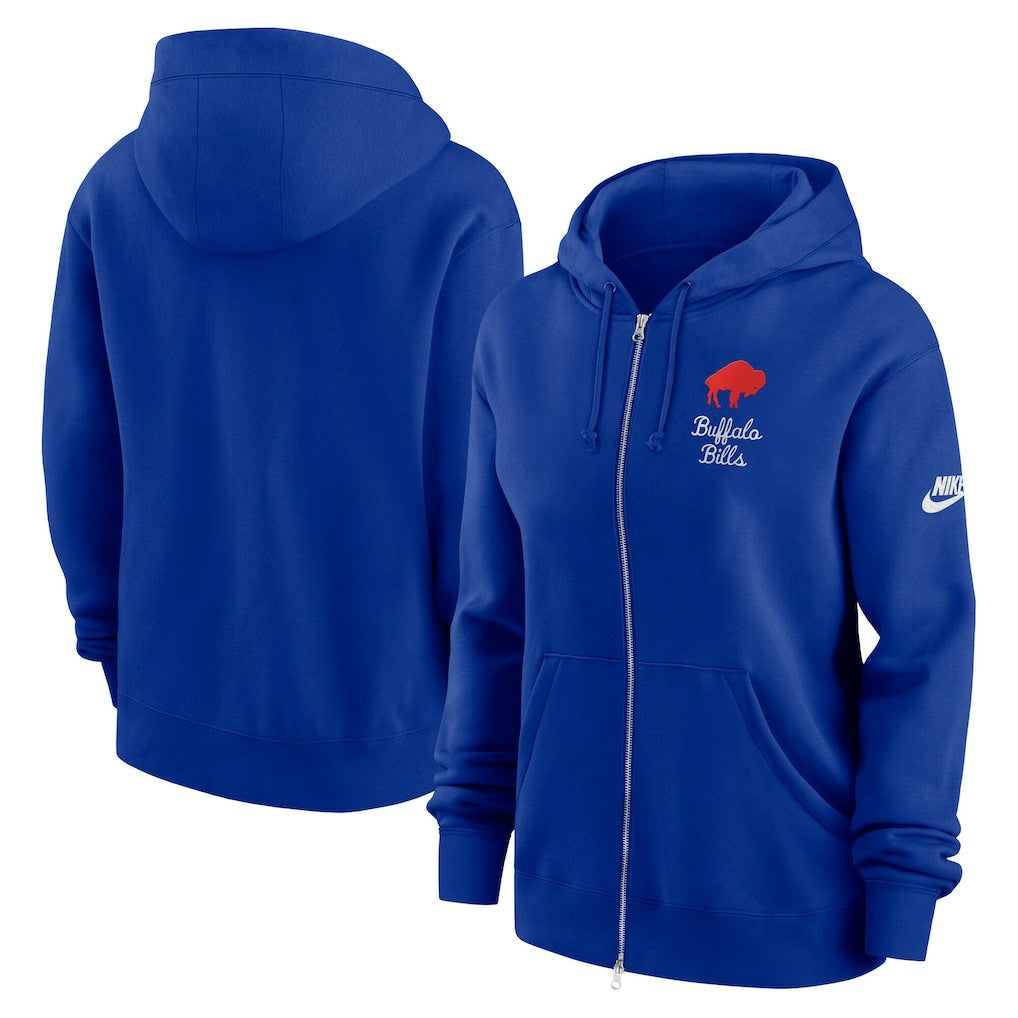Buffalo Bills Women's Phoenix Rewind Full-Zip Hoodie Royal - Nike