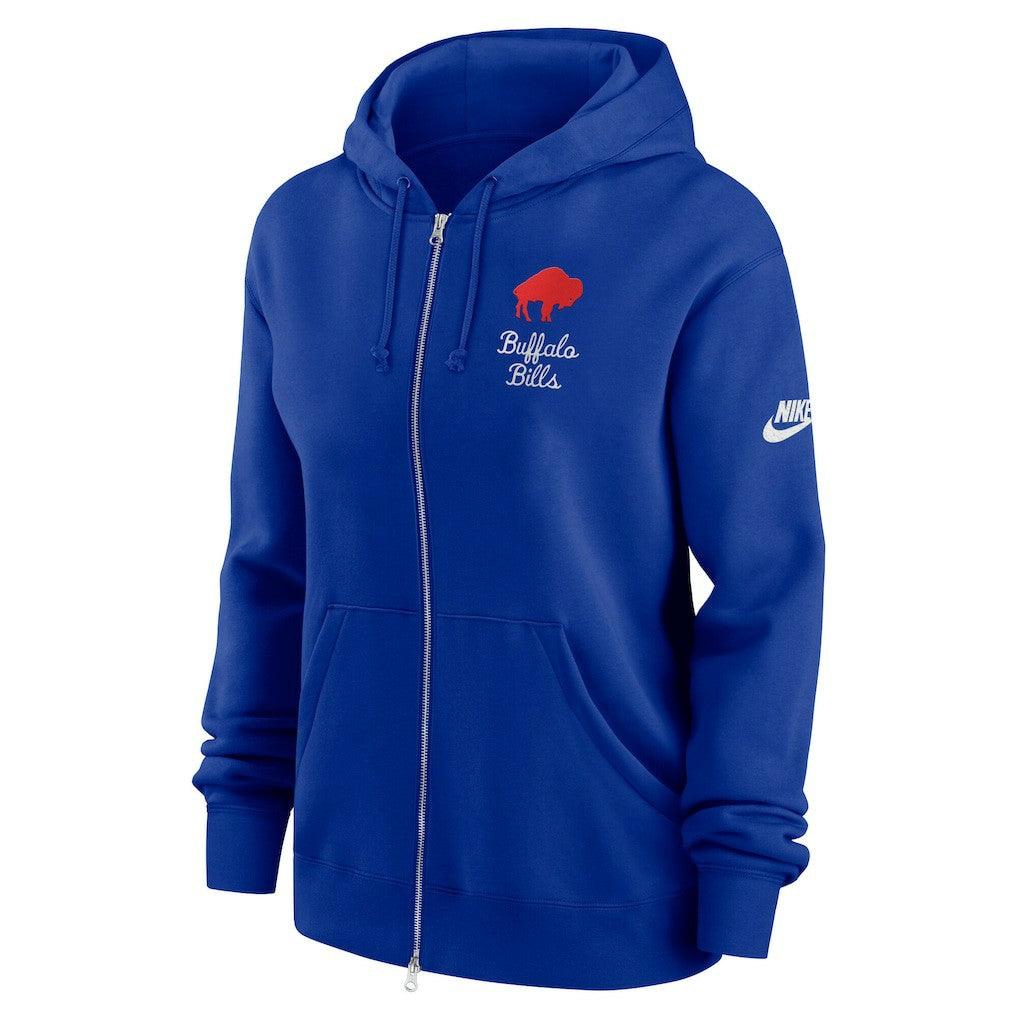 Buffalo Bills Women's Phoenix Rewind Full-Zip Hoodie Royal - Nike
