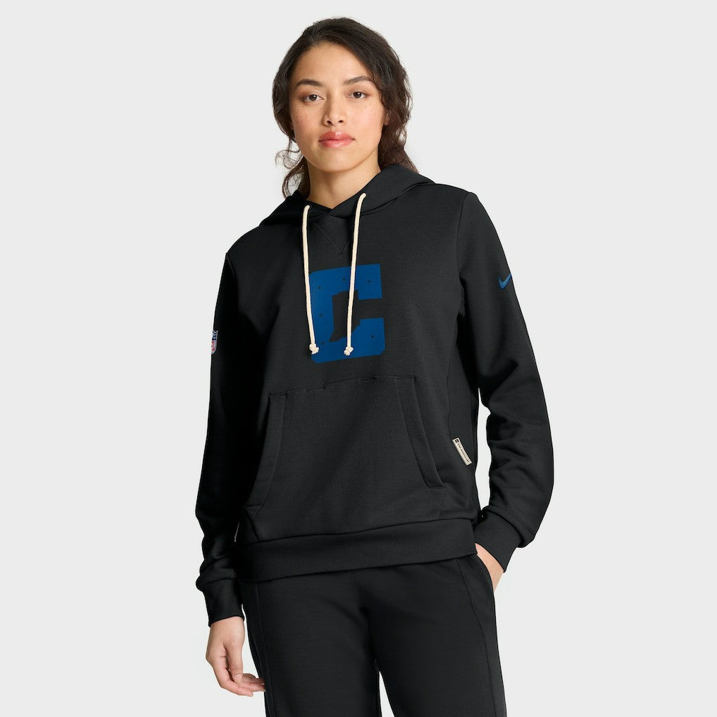 Indianapolis Colts Women's Alternate Logo Sideline Standard Issue Dri-FIT Hoodie Black - Nike