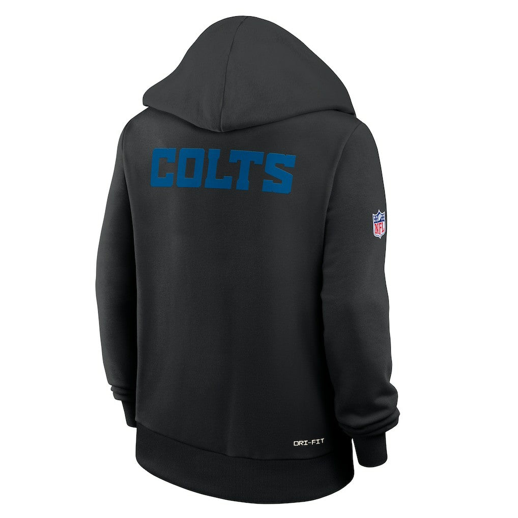 Indianapolis Colts Women's Alternate Logo Sideline Standard Issue Dri-FIT Hoodie Black - Nike