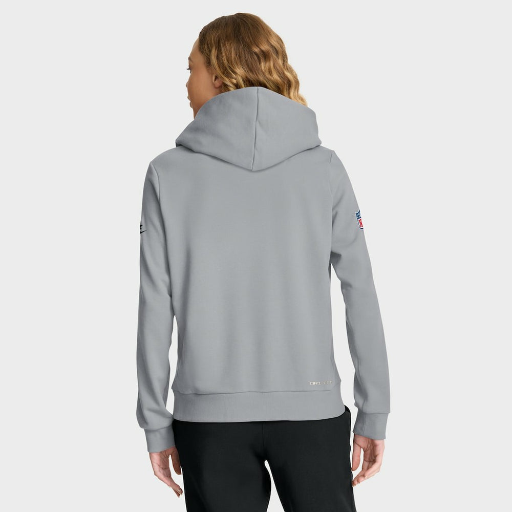 Pittsburgh Steelers Women's 1933 Sideline Standard Issue Dri-FIT Hoodie Gray - Nike