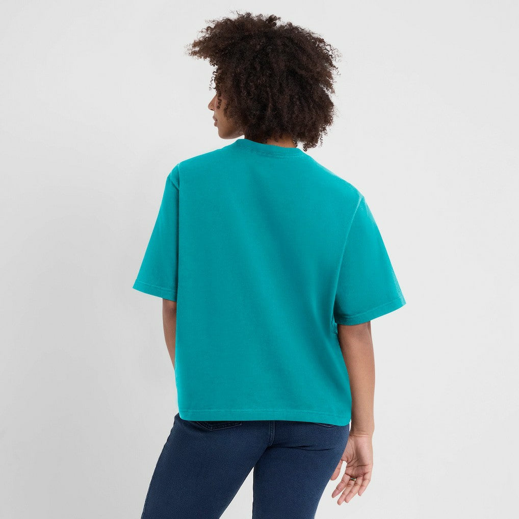 Miami Dolphins Women's Essential Script Relaxed Boxy T-Shirt Aqua - Nike