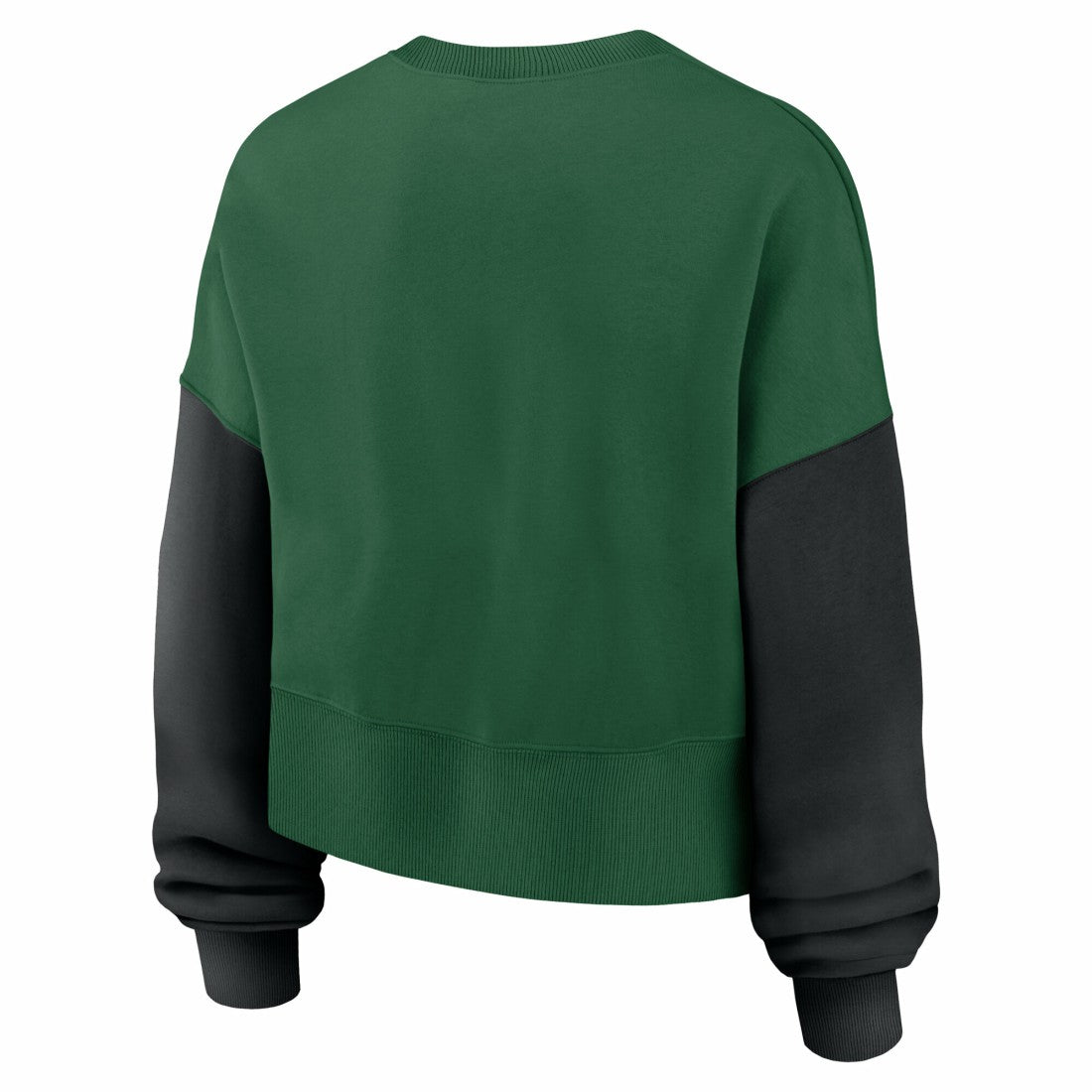 New York Jets Women's Oversized Color-Block Pullover Sweatshirt Green - Nike