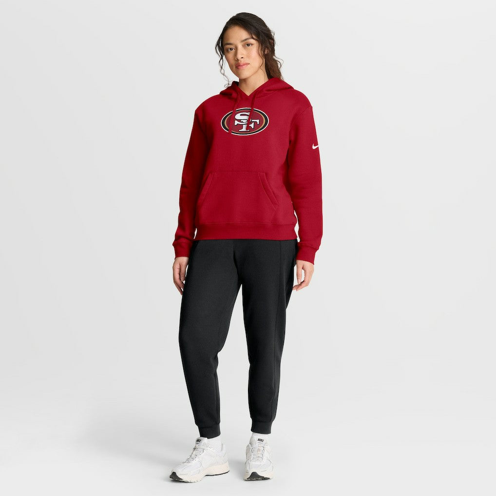 San Francisco 49ers Women's Club Fleece Hoodie Scarlet - Nike