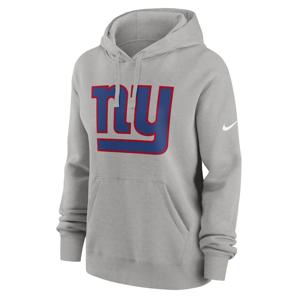 New York Giants Women's Club Fleece Hoodie Heather Gray - Nike