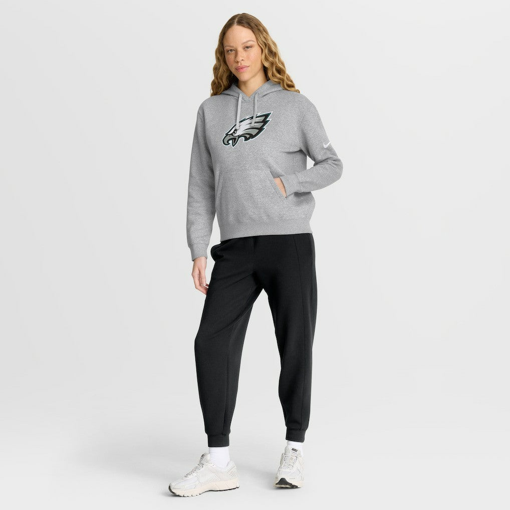 Philadelphia Eagles Women's Club Fleece Hoodie Heather Gray - Nike