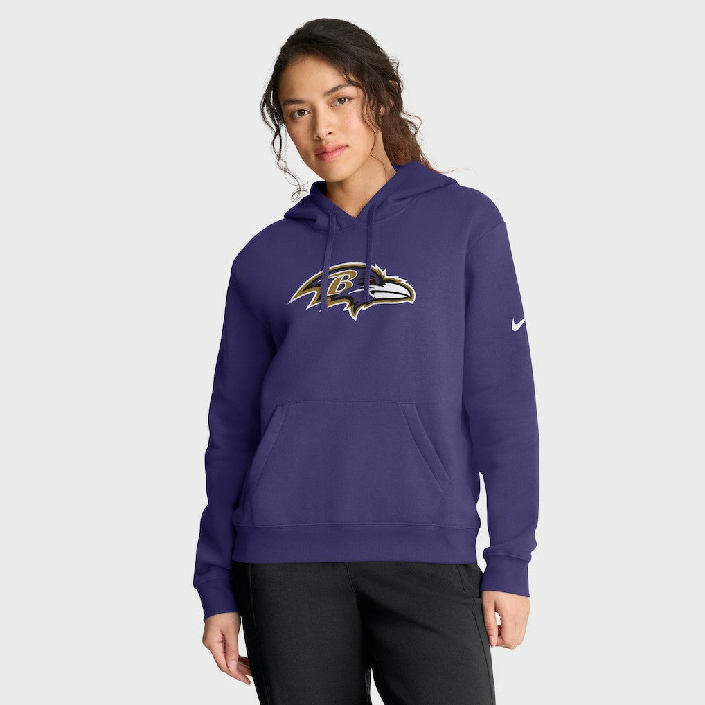 Baltimore Ravens Women's Club Fleece Hoodie Purple - Nike