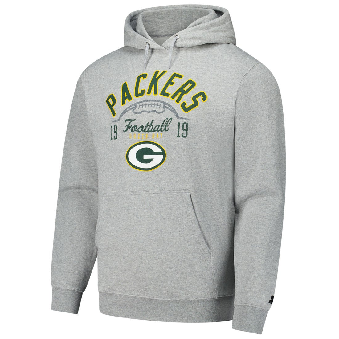 Green Bay Packers Starter Pullover Hoodie Heather Gray - NFL