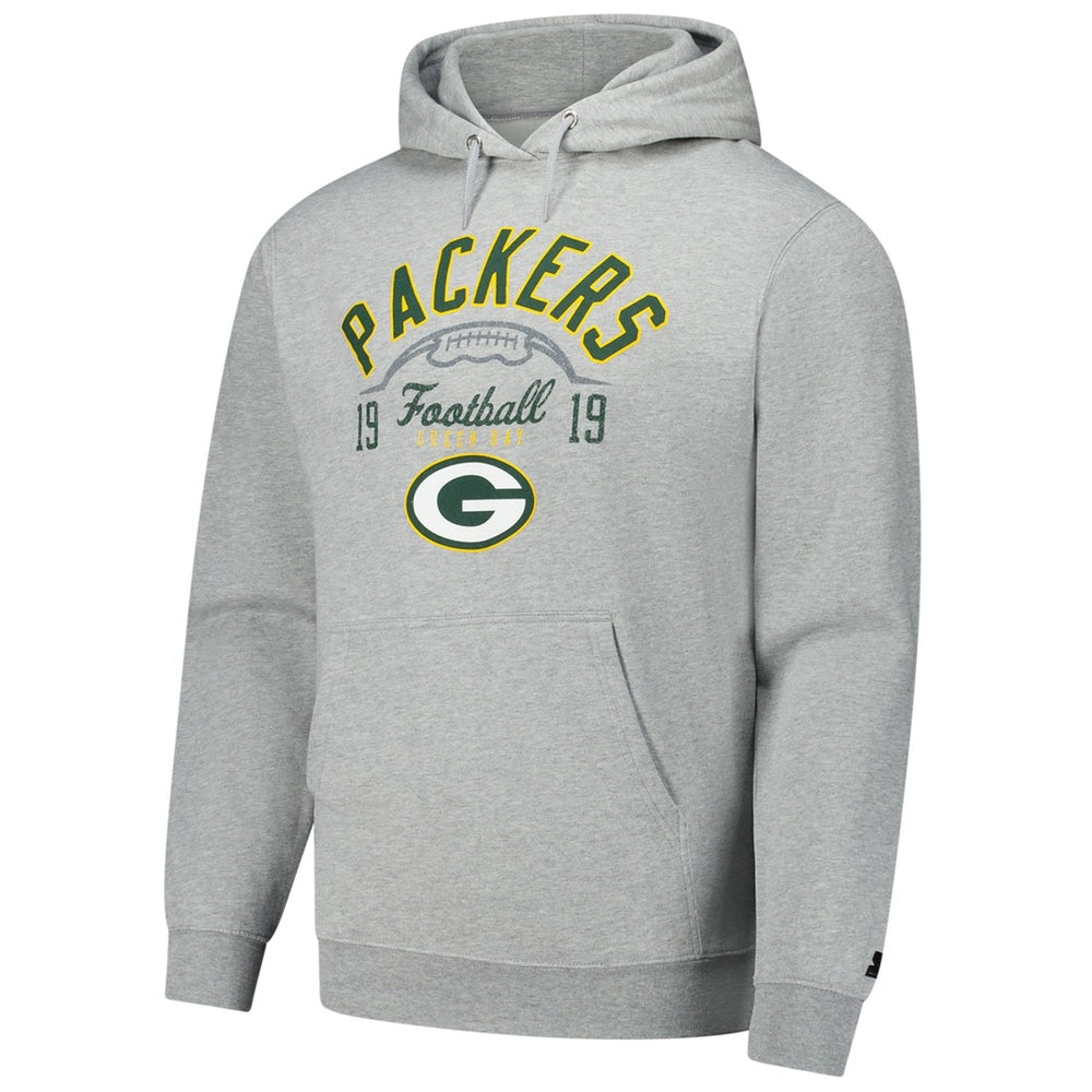 Green Bay Packers Starter Pullover Hoodie Heather Gray - NFL