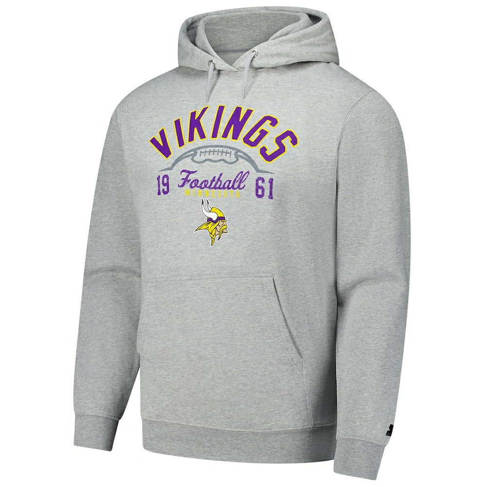 Minnesota Vikings Starter Pullover Hoodie Heather Gray - NFL