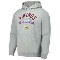 Minnesota Vikings Starter Pullover Hoodie Heather Gray - NFL