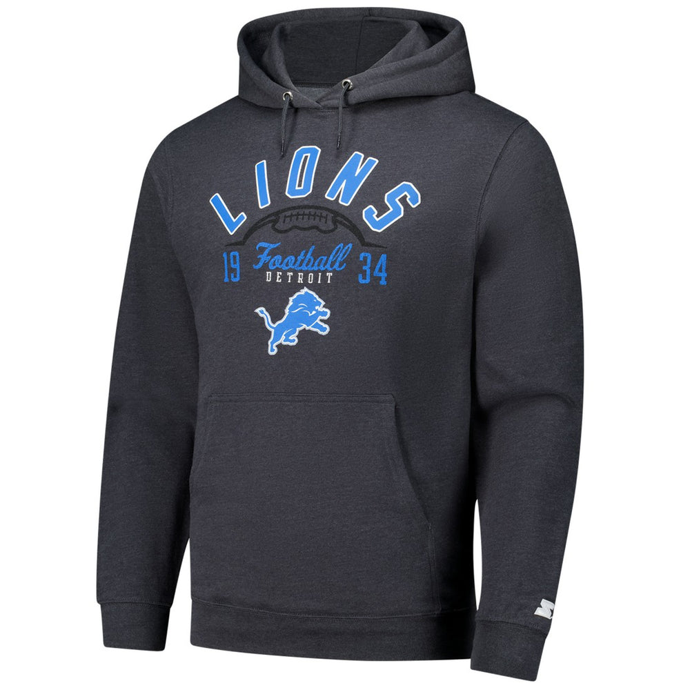 Detroit Lions Starter Pullover Hoodie Charcoal - NFL