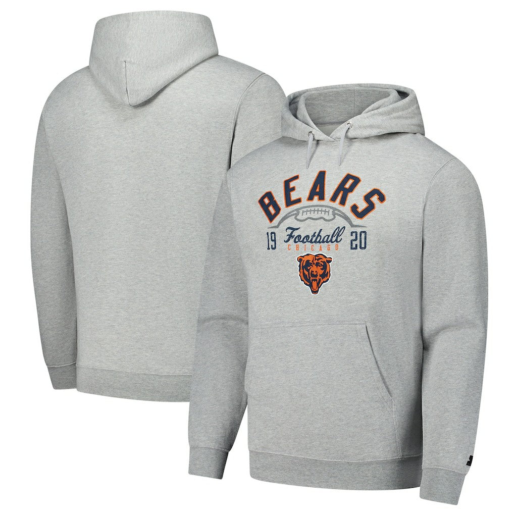 Chicago Bears Starter Pullover Hoodie Heather Gray - NFL