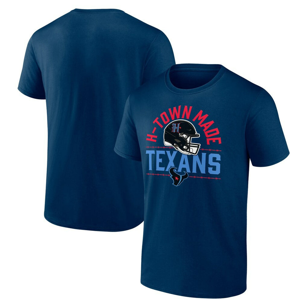 Houston Texans H-Town Helmet T-Shirt Navy - Fanatics
