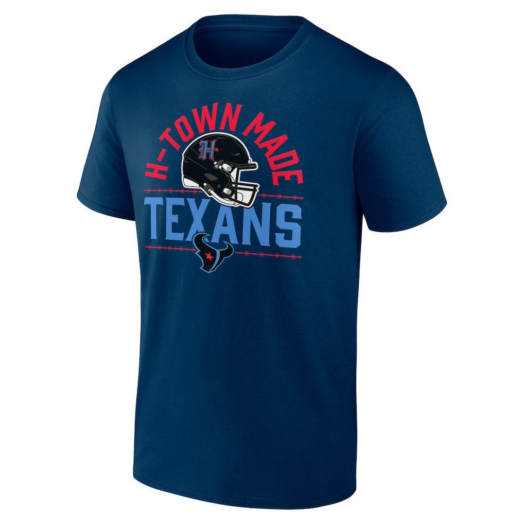 Houston Texans H-Town Helmet T-Shirt Navy - Fanatics