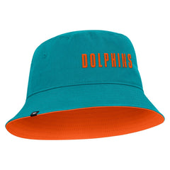 Miami Dolphins Strong Side Bucket Hat Aqua - Fanatics