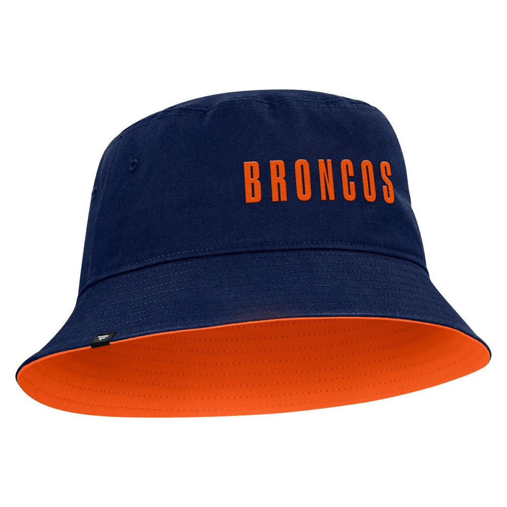 Denver Broncos Strong Side Bucket Hat Navy - Fanatics