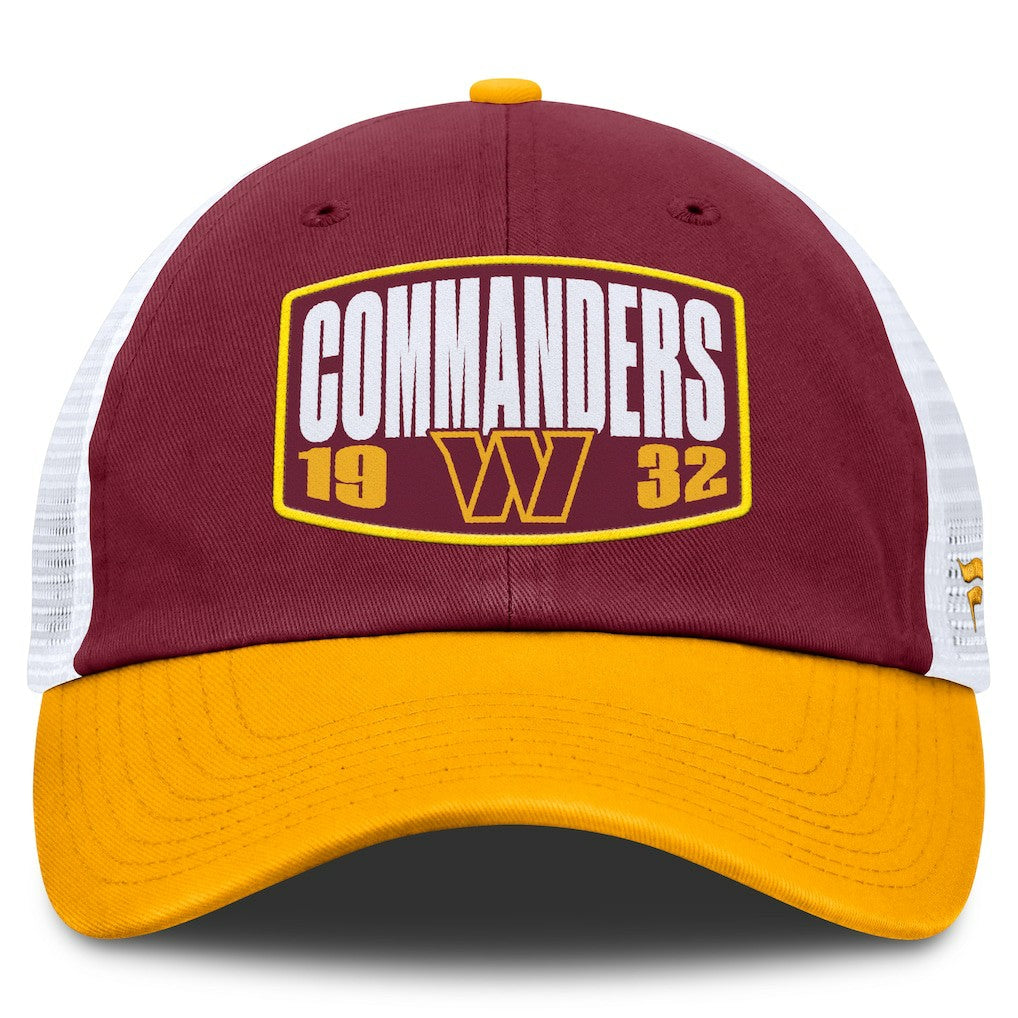 Washington Commanders Franchise Trucker Adjustable Hat Burgundy/Gold - Fanatics