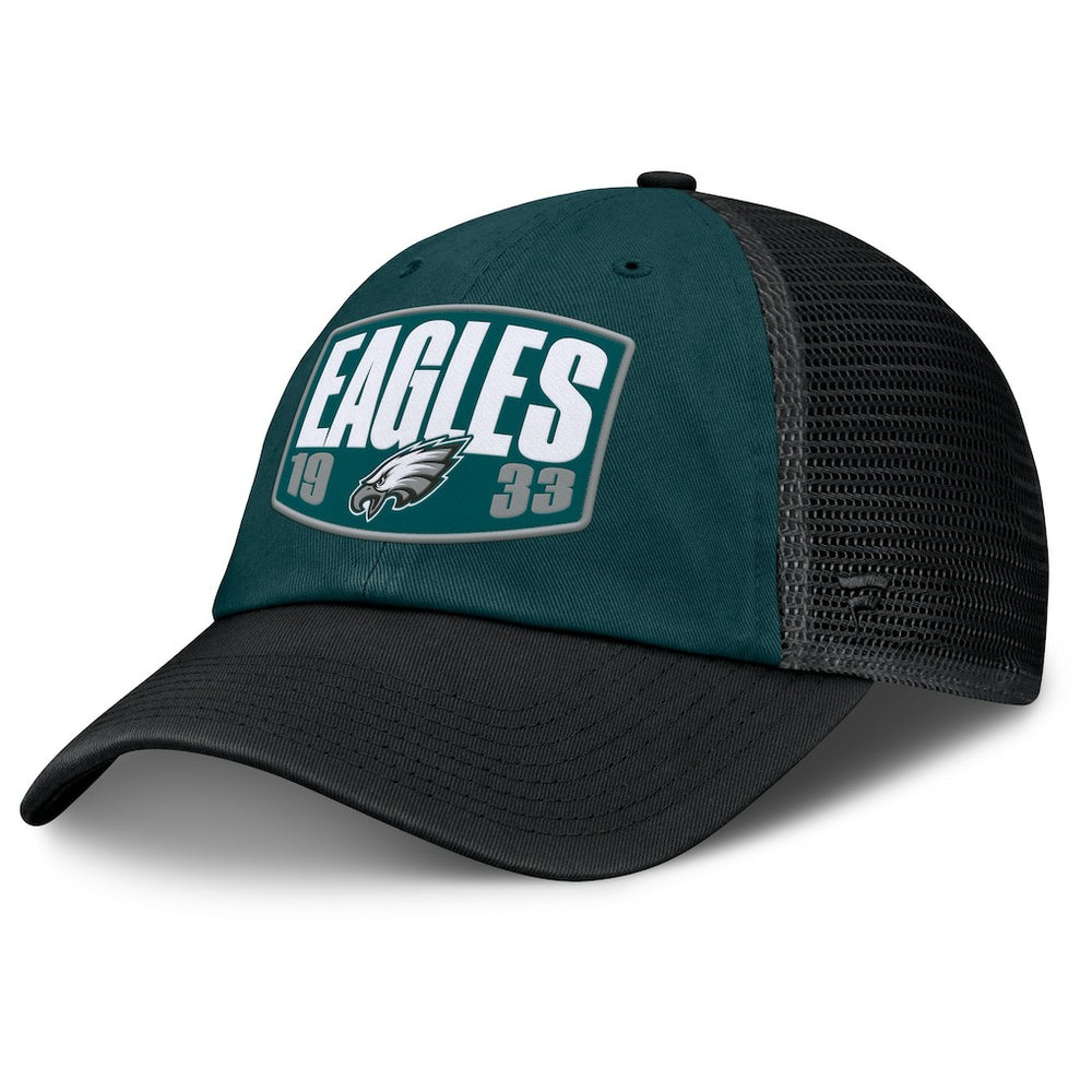Philadelphia Eagles Franchise Trucker Adjustable Hat Midnight Green/Black - Fanatics